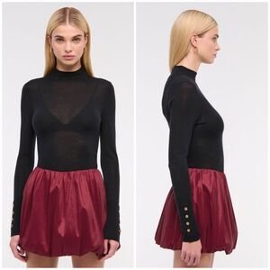 New Abercrombie & Fitch Mid Rise Bubble Hem Mini Skort Size XXS